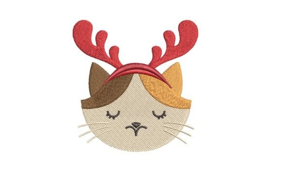 Christmas Calico Cat with Reindeer Antlers Review