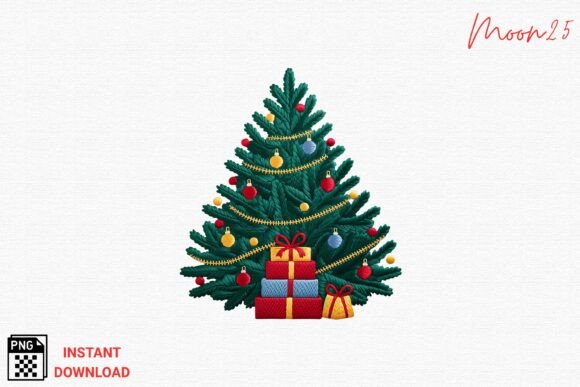 Christmas Tree Embroidery PNG Review