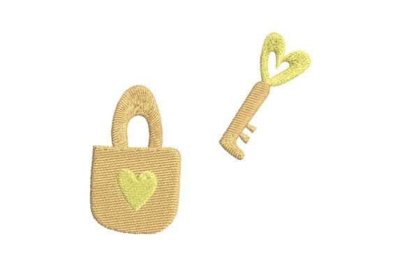 Heart Lock and Key Embroidery Design Set Review