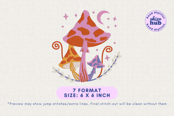 Retro Whimsical Mushroom Embroidery Review