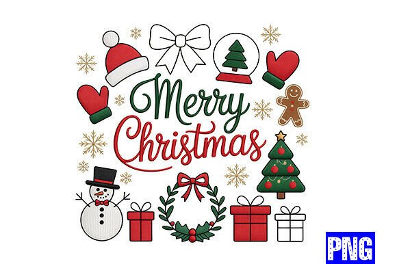 Review: Merry Christmas Icons Embroidery File