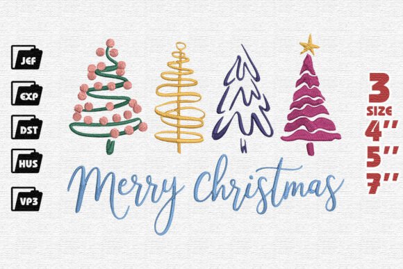 Whimsical Merry Christmas Embroidery Design Review